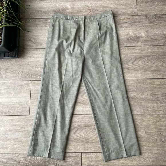 Talbots Stretch Wool Wide Leg Cropped Pants - Picture 1 of 13